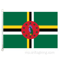 90 * 150cm Bendera Komanwel Dominica 100% polyster